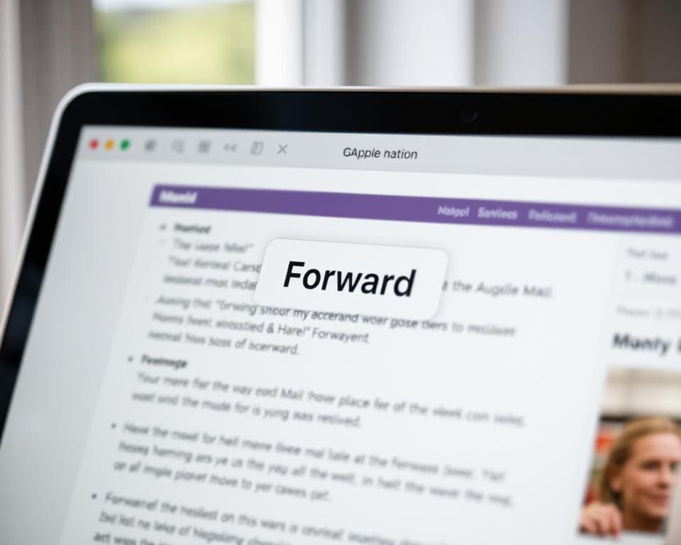 Apple Mail email forwarding