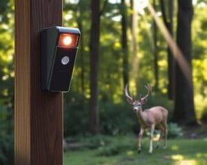 Can a motion sensor scare off unwanted animals?