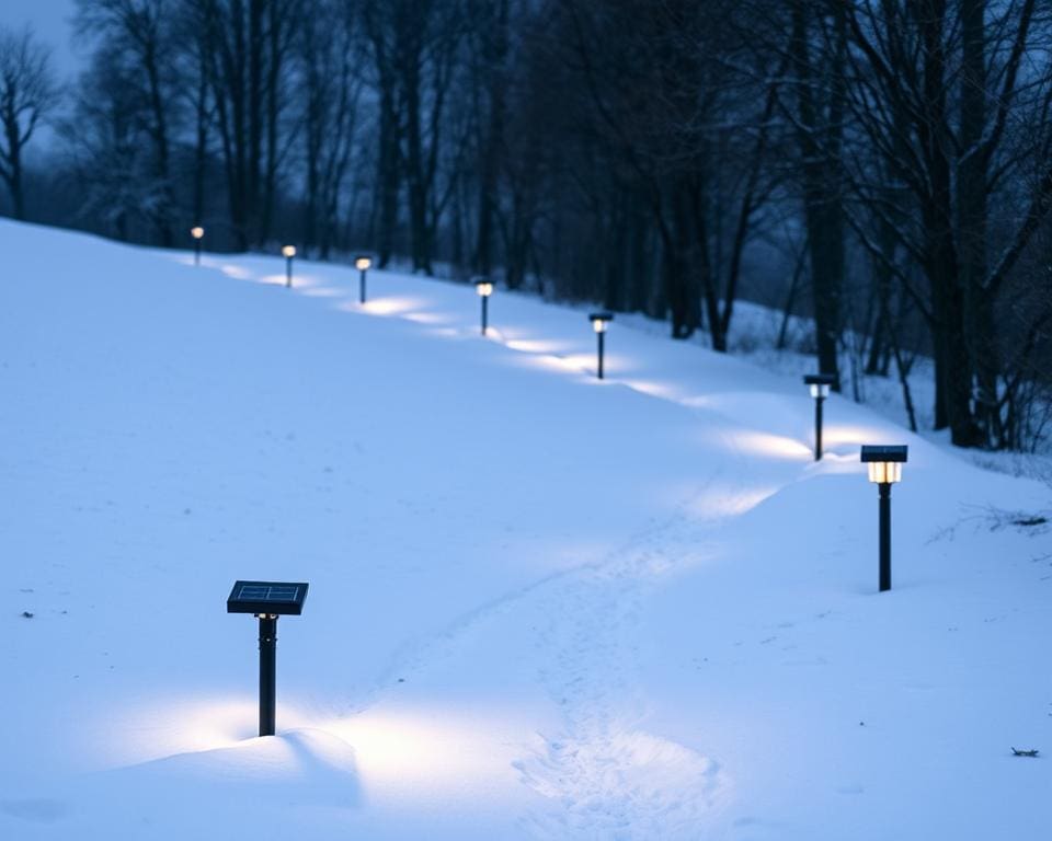 Can solar path lights work all winter long?