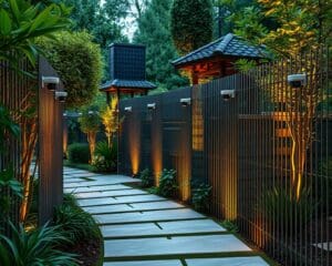 How do smart fences help with garden security?