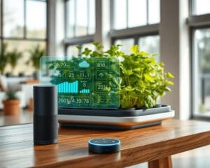 How do you integrate a smart garden hub with Alexa?