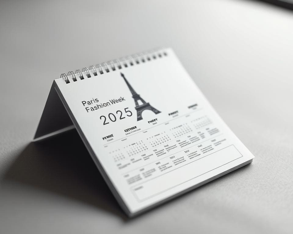 Paris Fashion Week calendar