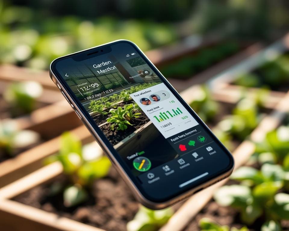 What app helps monitor your raised beds daily?