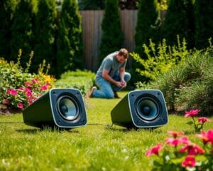 What’s the easiest way to install garden speakers?