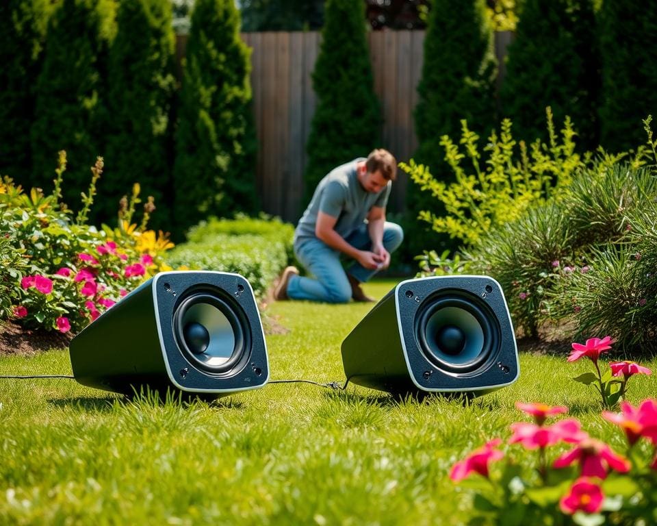 What’s the easiest way to install garden speakers?