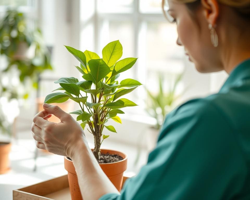 assessing plant health during relocating plants