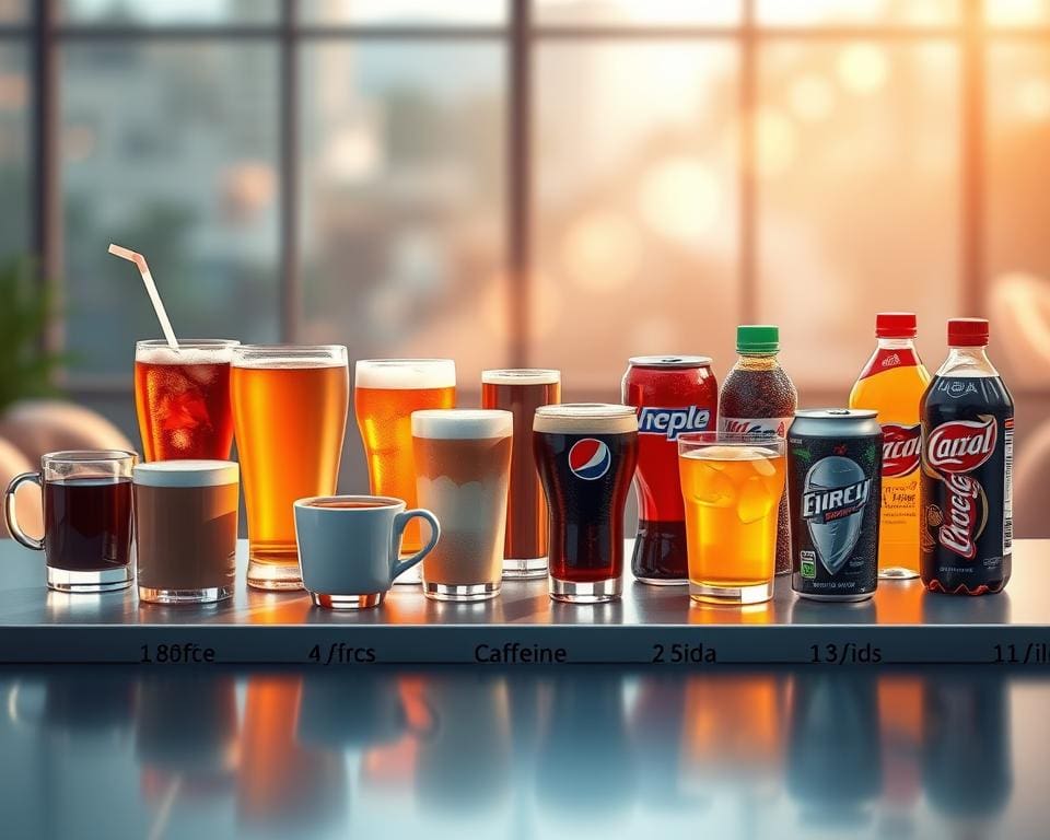 caffeine levels in popular drinks