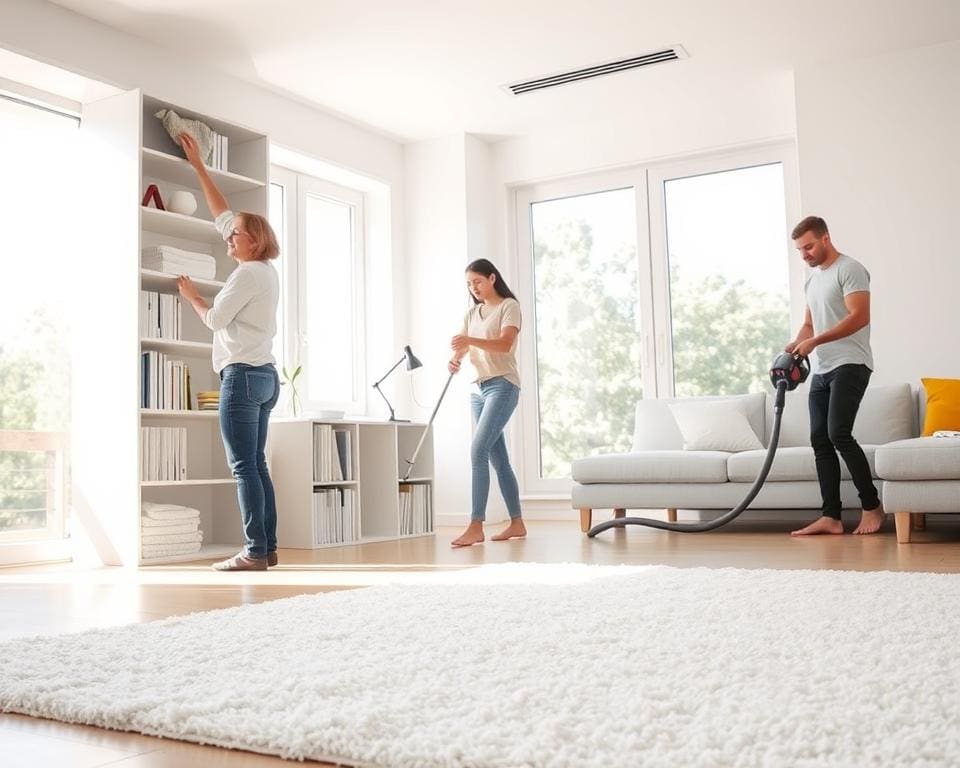 cleaning routines for a tidy house