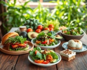 Creative vegan and vegetarian menu options