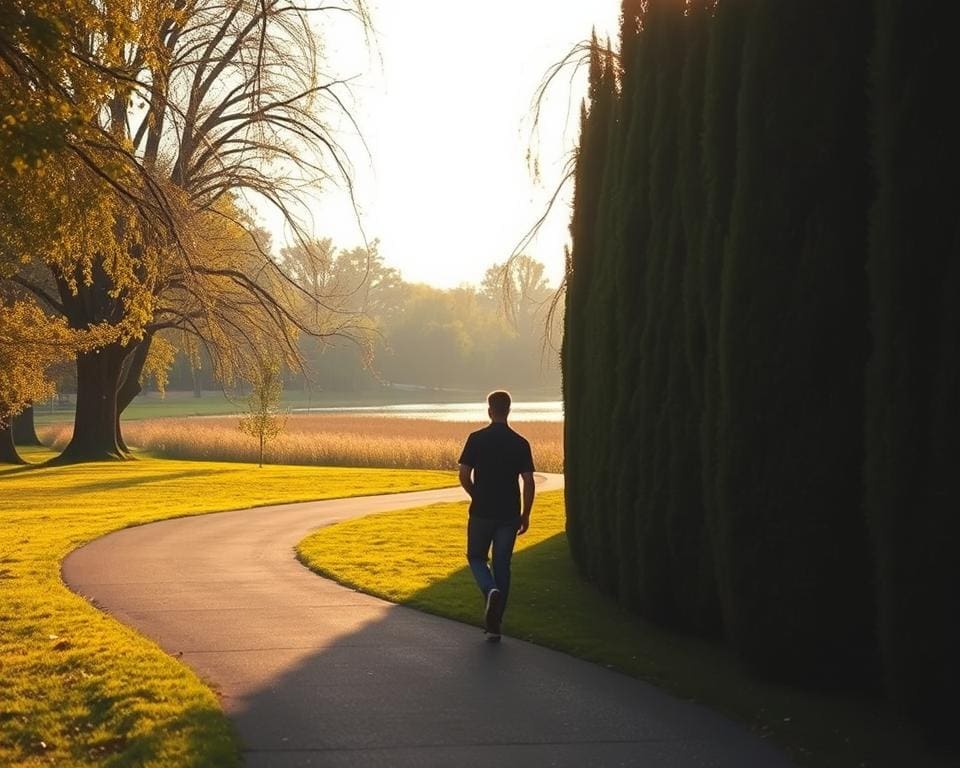 Evening walks to clear the mind