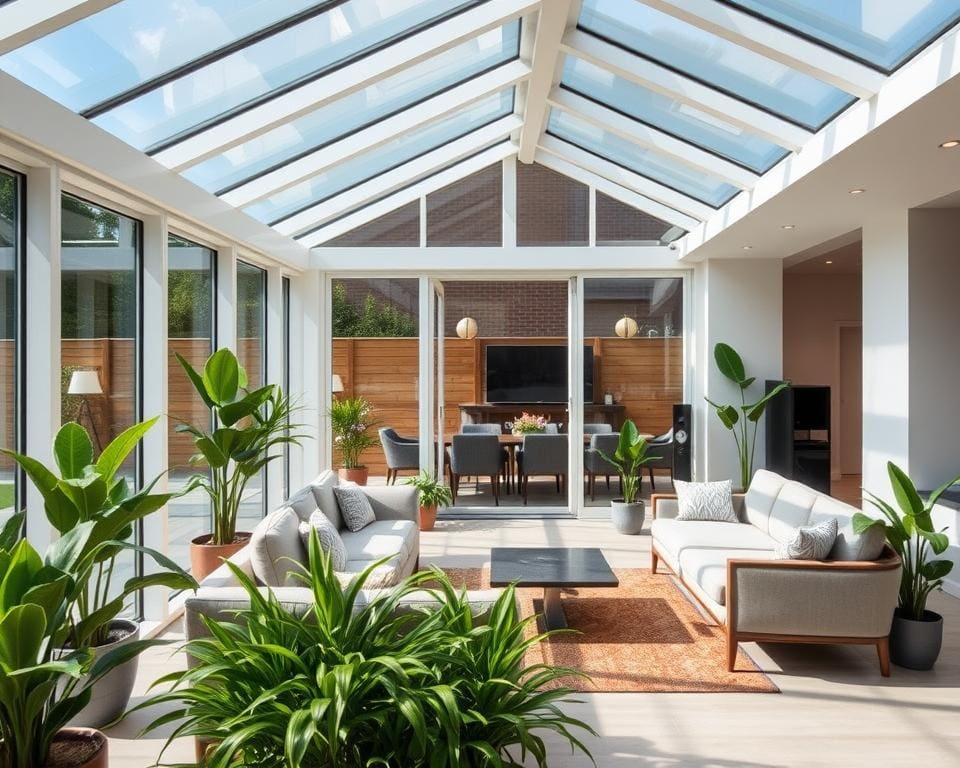 definition of glazed conservatories