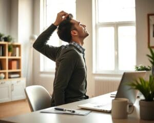 How can you improve your posture when working?