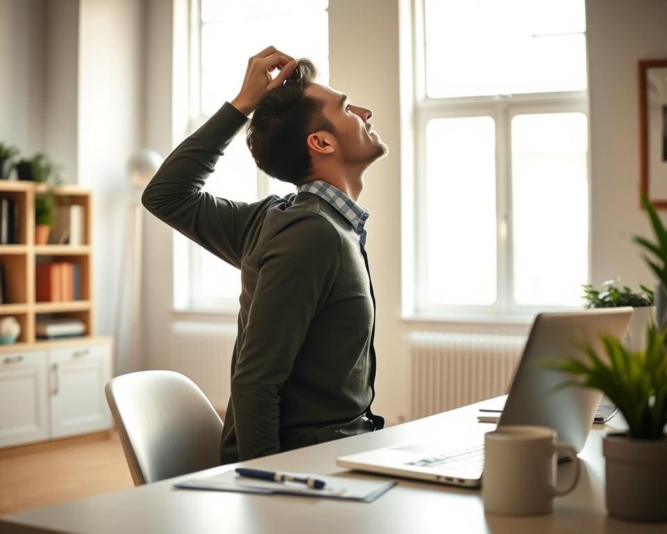 How can you improve your posture when working?