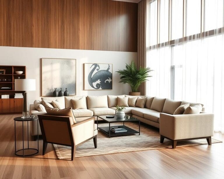 How can you arrange your sofa for better room flow?