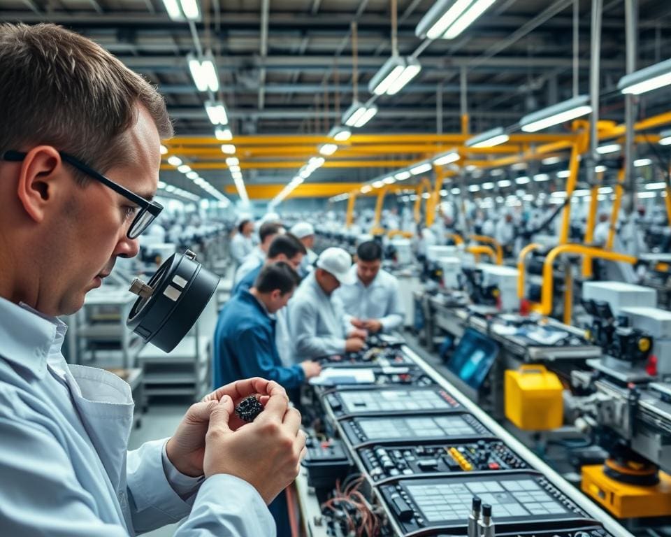 How do technicians ensure quality in large plants?