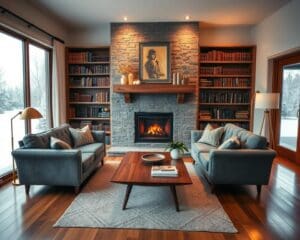 How do you create a cozy and modern living room?