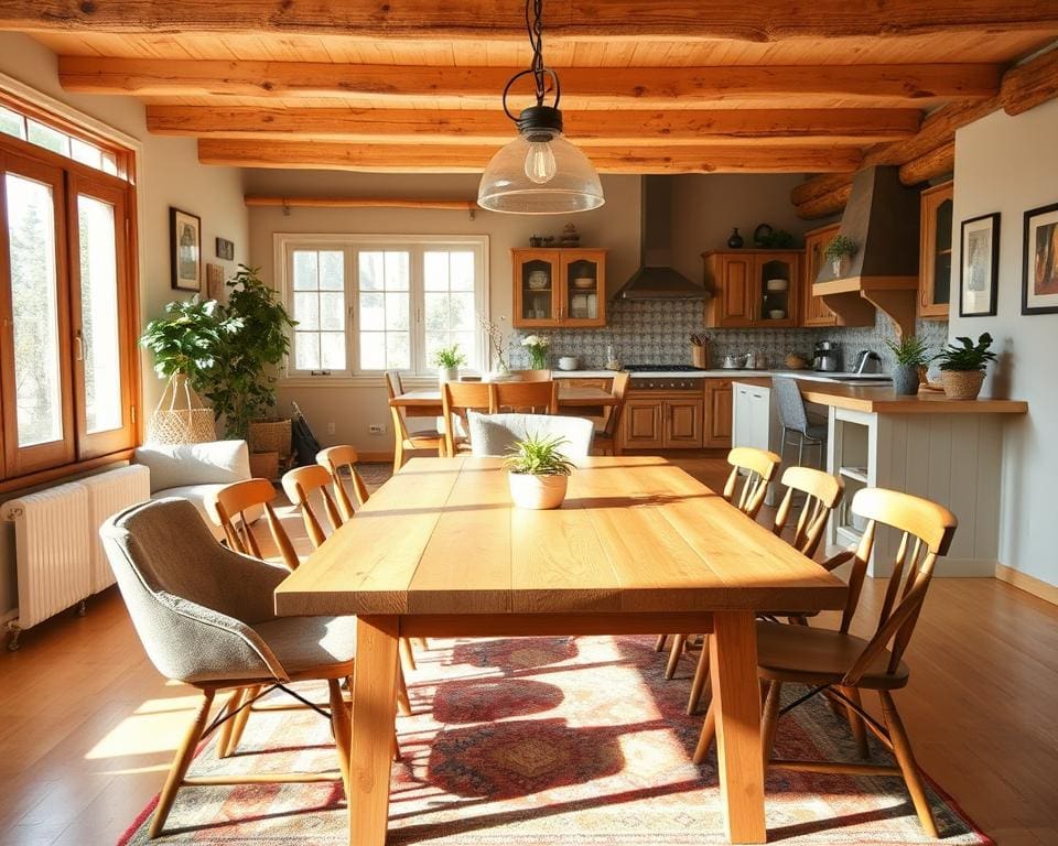 How do you design a family-friendly dining area?
