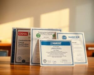 What certifications open doors in construction?