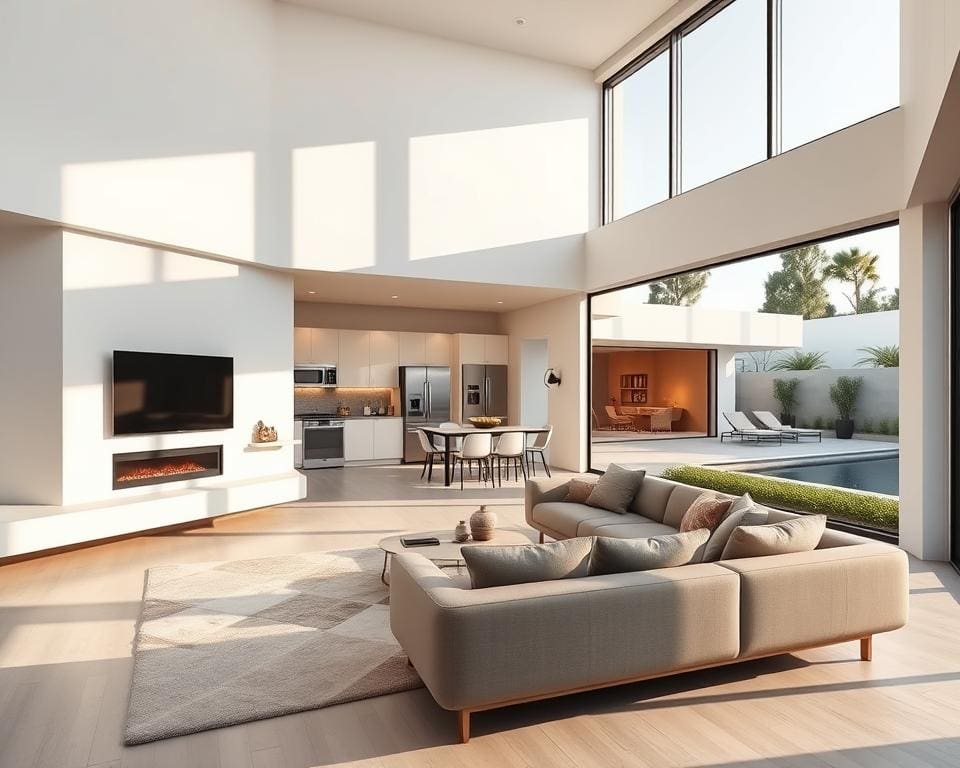 What interior trends define modern homes in 2025?