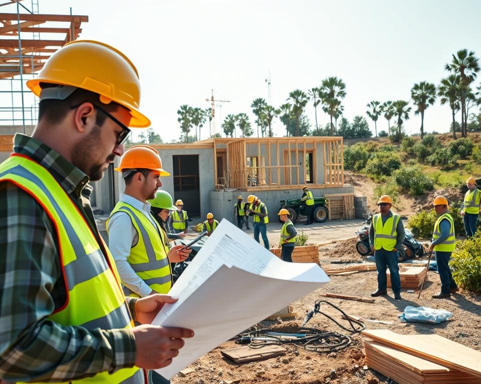 What roles exist in green construction projects?
