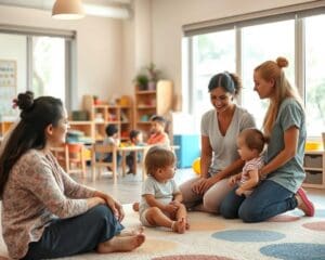What support does a childcare professional offer families?
