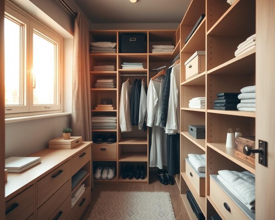 What wardrobe solutions maximise storage in small rooms?