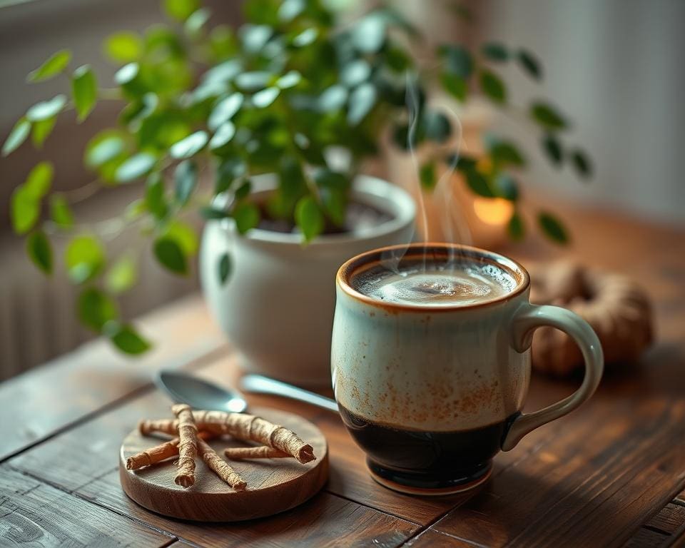 Why choose a warm drink with coffee and ginseng?