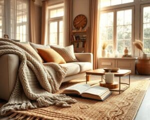 How can textiles add warmth to your interior?