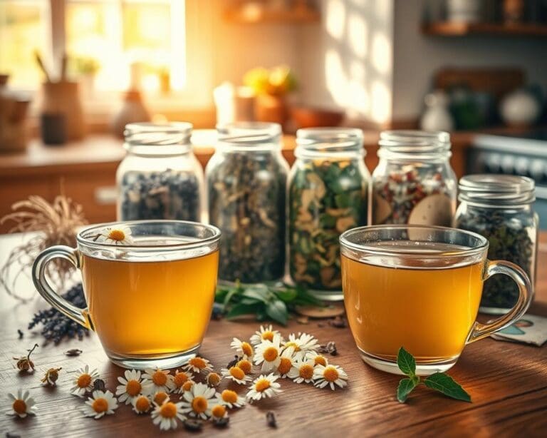 How do herbal teas support relaxation?