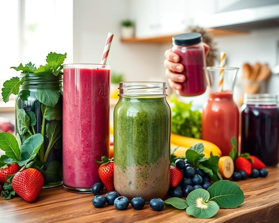 How do smoothies support a healthy lifestyle?