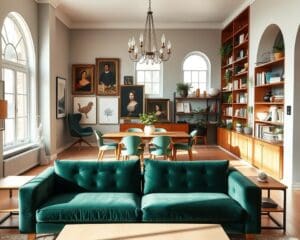 How do you blend modern and classic interior styles?