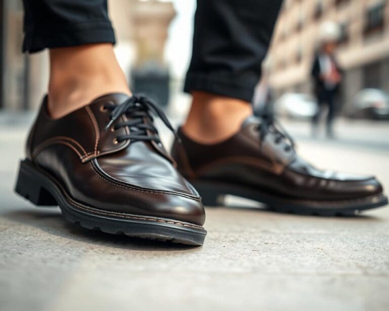 What shoes complete a polished everyday look?