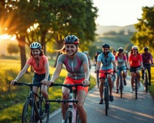 How does cycling fit into a healthy lifestyle?