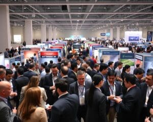 Why are exhibitions important for professional networking?