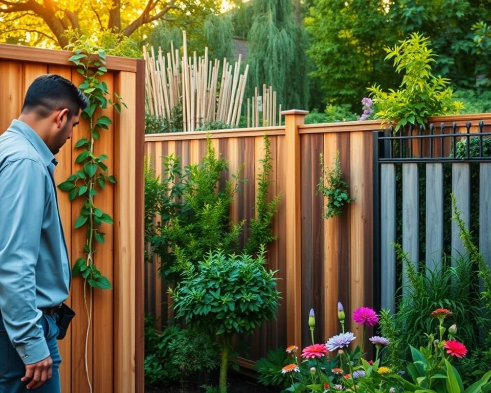 How can a fencing contractor enhance garden privacy?