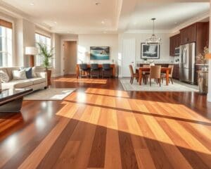 How do flooring upgrades change interior aesthetics?