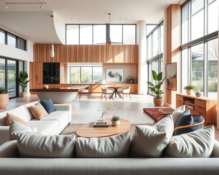 How do modern interior design trends shape living spaces?