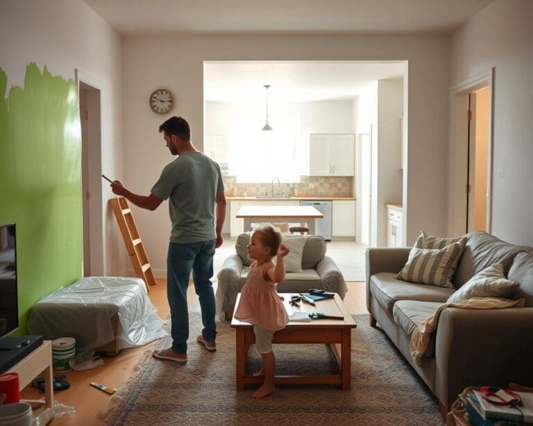 How do you renovate while living in your home?