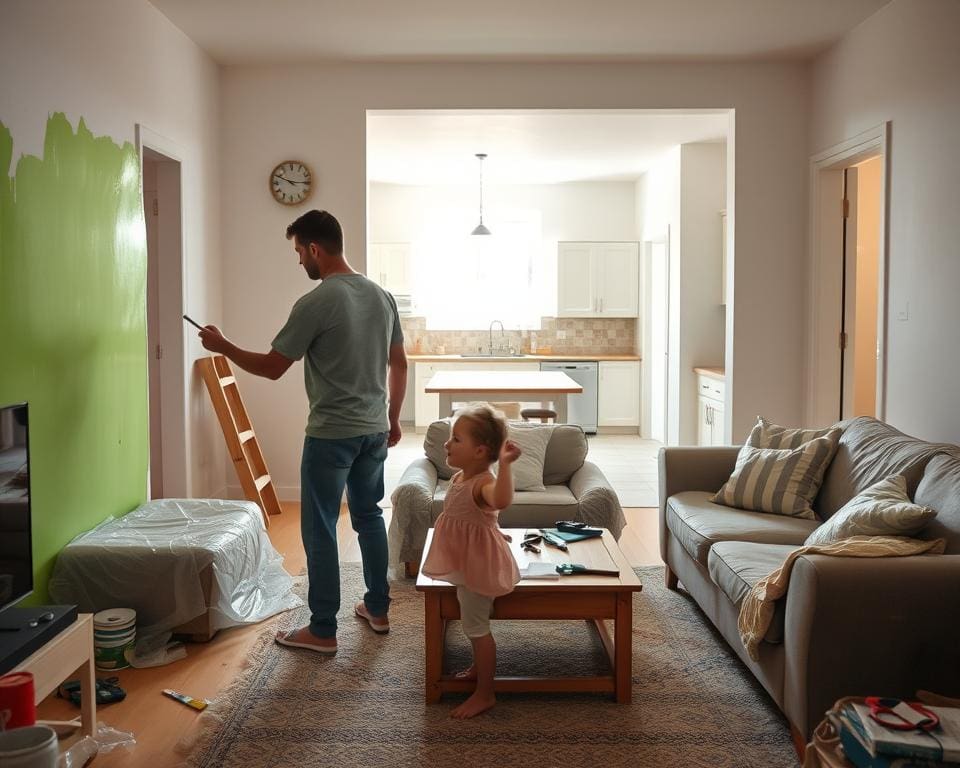 How do you renovate while living in your home?