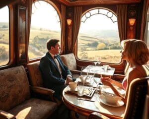 What makes luxury train journeys in the UK unique?