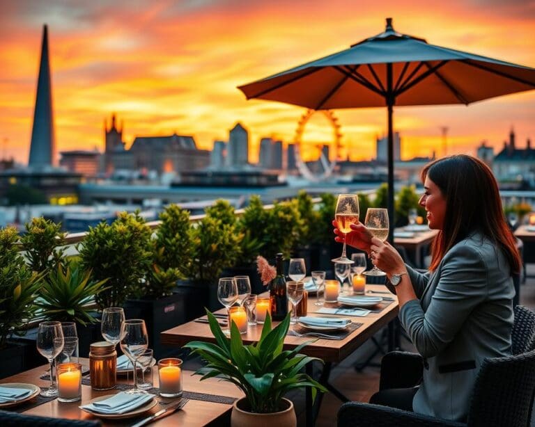 What makes rooftop dining in London special?