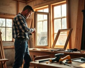 How do you replace old window frames?