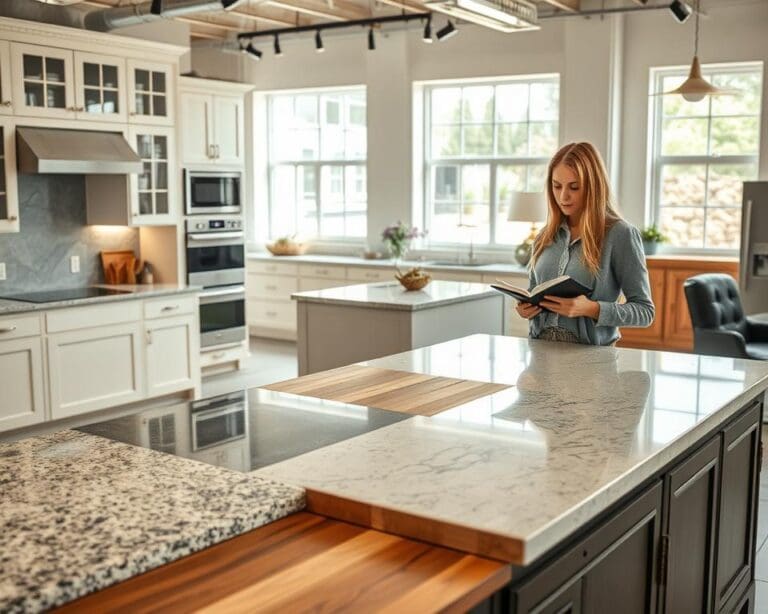 How do you select durable kitchen countertops?