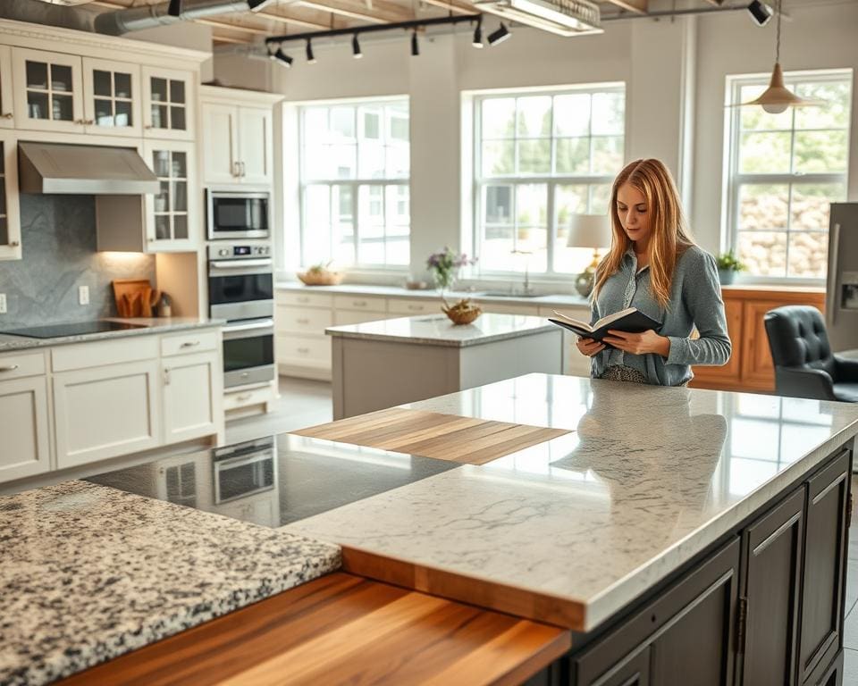 How do you select durable kitchen countertops?