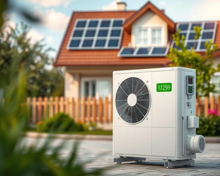 How does a heat pump improve energy efficiency?