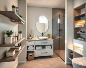 What are smart storage ideas for bathrooms?