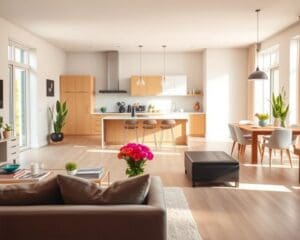 What are the benefits of open-plan living?