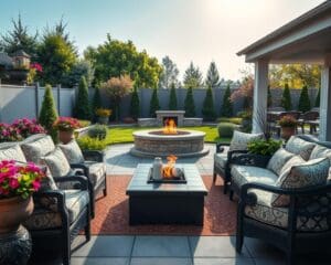 What should you consider when designing a patio?