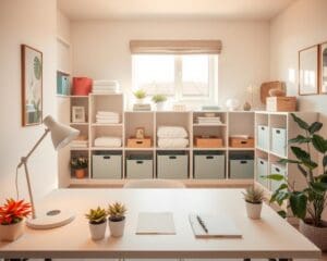 What are tips for organizing a clutter-free space?