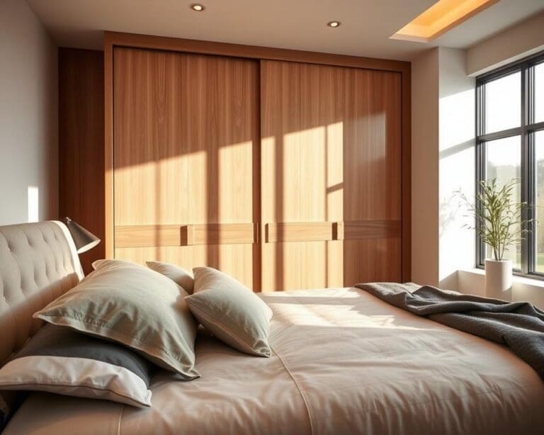 bedroom design bed wardrobe
